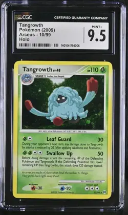 Pokemon Tangrowth 10/99 Holo Platinum Arceus - CGC 9.5 - Image 1