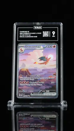 CHARIZARD EX 2023 POKEMON SCARLET & VIOLET #199/165 151 SIR TAG 9 - Image 1