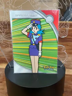 Officer Jenny HV17 - Pokemon 2000 Topps TV Heroes & Villians - Blue Logo - Image 1