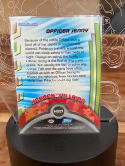 Officer Jenny HV17 - Pokemon 2000 Topps TV Heroes & Villians - Blue Logo - Image 2