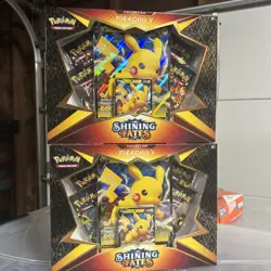 Pokemon TCG Shining Fates Pikachu V Box Set - Factory Sealed Lot 2 - Image 1
