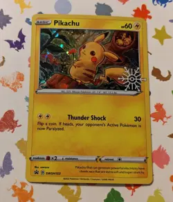 Pokemon TCG Pikachu SWSH153 Snowflake Stamp Holiday Calendar Promo 2022 - Image 1