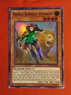 Yu-Gi-Oh! Noble Knight Iyvanne SOFU-EN088 Super Rare 1st Edition Unplayed Mint+ - Image 1