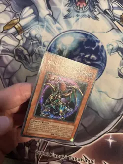 Yu-Gi-Oh! Chaos Emperor Dragon Envoy of the End 1st Ed IOC-000 Secret LP (BW) - Image 3