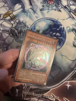Yu-Gi-Oh! Chaos Emperor Dragon Envoy of the End 1st Ed IOC-000 Secret LP (BW) - Image 4