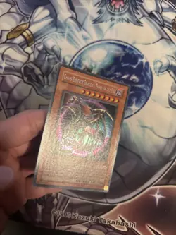 Yu-Gi-Oh! Chaos Emperor Dragon Envoy of the End 1st Ed IOC-000 Secret LP (BW) - Image 5