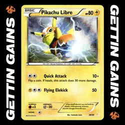 Pikachu Libre - 30/30 - XY Trainer Kit - Pokemon Card - HP - Image 1