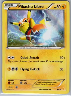 Pikachu Libre (30 - Holo) 30/30 Holo XY Trainer Kit: Pikachu Libre & Suicune - Image 1