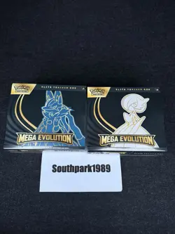 Pokemon Mega Evolution Elite Trainer Box ETB Set of 2 Lucario & Gardevoir Sealed - Image 1