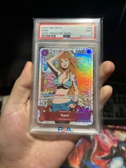 2024 ONE PIECE OP06-WINGS OF THE CAPTAIN TREASURE RARE #007 NAMI PSA 9 - Image 1