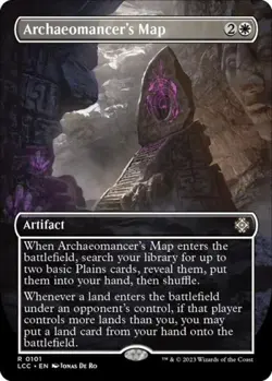 MTG English Archaeomancer's Map (Borderless) NM Foil - Image 1