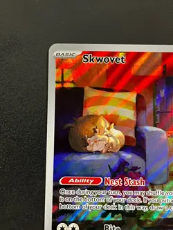 Skwovet 222/198 - Scarlet & Violet Base Set IR Illustration Rare Pokemon Card NM - Image 5