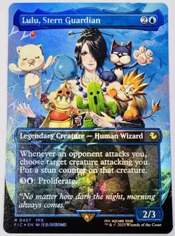Lulu, Stern Guardian (Borderless) (Chocobo Track Foil) Commander: Final Fantasy - Image 1