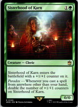Magic the Gathering Sisterhood of Karn Doctor Who Commander MTG Free Shipping! - Image 1