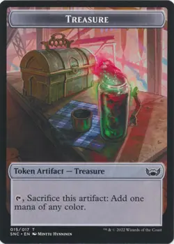 MTG Streets of New Capenna - Angel 3/3 & Treasure [Token] (Foil) - Image 2