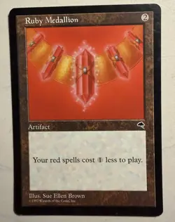 Ruby Medallion - Tempest - MTG - Colorless Artifact Rare English #305 - Image 1