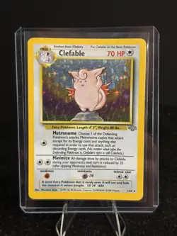 Clefable Jungle 1/64 Holo Unlimited Rare 1999 Pokemon TCG Card NM - Image 1
