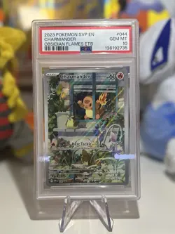 Pokemon TCG Charmander SVP 044 Obsidian Flames ETB Promo PSA 10 - Image 1