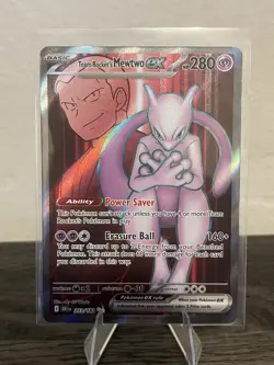 Pokemon TCG Team Rockets Mewtwo EX 213/182 Destined Rivals NM - Image 1