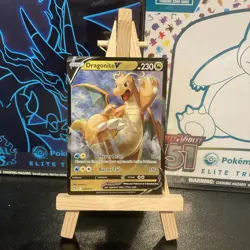 Dragonite V 049/078 Holo Pokemon GO Pokemon NM - Image 1