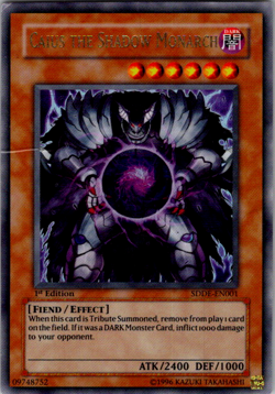 Caius the Shadow Monarch - SDDE-EN001 - CREASE - Ultra Rare - 1st ed - Yugioh - Image 1