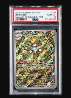 Magneton Pokemon Center Stamp #159 - Surging Sparks ETB Promo - PSA 10 Gem Mint - Image 3