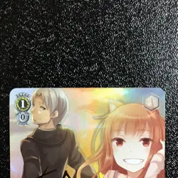Signed Weiss Schwarz Dengeki Bunko Lawrence&Holo Gok/WS02-008SP SPNM JP 9/1 - Image 2