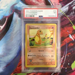 Charmander 046/102 Base Set (Shadowless) Unlimited WOTC Vintage Pokemon PSA 7 - Image 1