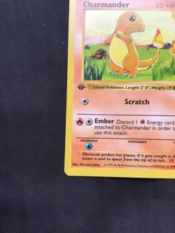 Pokemon Cards: Base Set 1st Edition Common: Charmander 46/102 - Image 5