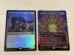 2 x mtg foil Brightglass Gearhulk, 1 is borderless, Aetherdrift, unlayed - Image 1