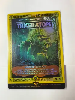 Triceratops - Wayward Swordtooth (Rainbow Foil) Secret Lair Drop Foil - Image 1