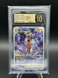 CGC Pristine 10 Zeraora Special Art Rare 220/172 Japanese Pokemon VSTAR Universe - Image 1