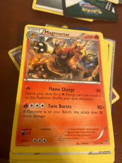Magmortar 11/111 Rare XY - Furious Fists Pokemon TCG - Image 1
