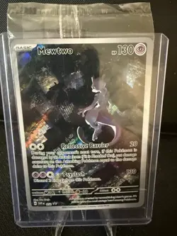 2023 Pokemon 151 UPC #52 Mewtwo Black Star Promo Sealed NM - Image 1