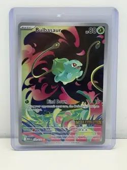 2025 Pokemon Bulbasaur - (Mega Evolution Stamped) 133/132 - Enhanced Box Topper - Image 1