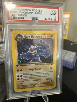 2000 POKEMON ROCKET DARK MACHAMP-HOLO 1ST EDITION PSA 9 - Image 1