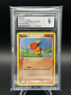 2006 Pokemon Torchic Reverse Holo EX Crystal Guardians 65/100 CGC 9 MINT - Image 1