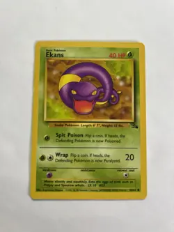 Pokemon TCG Ekans Fossil 46/62 1st Edition Common - Image 1