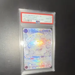 One Piece 2025 OP11 Monkey D. Luffy 3rd Anniversary-Silver Holo #119 PSA 10 - Image 1
