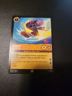 Stitch Carefree Surfer (FABLED) - 24/204 - Legendary - Disney Lorcana Non Foil - Image 1