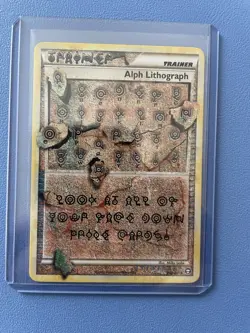 Alph Lithograph FOUR Triumphant Ultra Rare Lightly Played Pokemon Card - Image 1