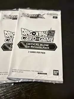 Dragon Ball Super Card Game Critical Blow Pre-Release pack Promo Prize Lot Of 8 - Image 2
