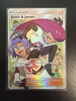 Pokemon TCG Jessie & James Full Art Ultra Rare Card 68/68 Hidden Fates NM++ - Image 1