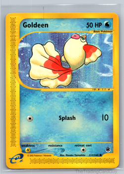 2002 GOLDEEN 111/165 POKEMON EXPEDITION BASE SET BASIC COMMON WATER LP - Image 1