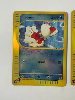 (2) Goldeen 111/165 Pokemon Cards Expedition Base Set Reverse Holo Rare TCG LP - Image 2