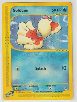 2002 GOLDEEN 111/165 POKEMON EXPEDITION BASE SET BASIC COMMON WATER LP - Image 1