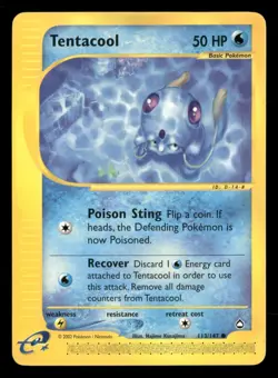 Tentacool - 113/147 - Common - Aquapolis - Pokemon Card - LP - Image 1