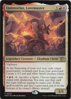 Quintorius, Loremaster R March of the Machine 250 - LP MTG - Image 1