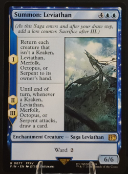 Summon: Leviathan 0077 Rare - Magic: The Gathering - FINAL FANTASY (NM) - Image 1