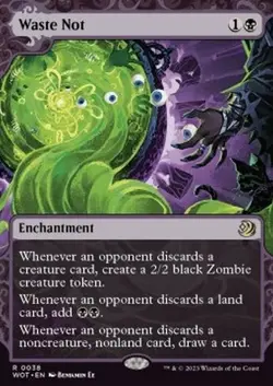 RUSH FR/VF Rien n'est jamais gache - Waste Not MTG magic WOT - Image 1